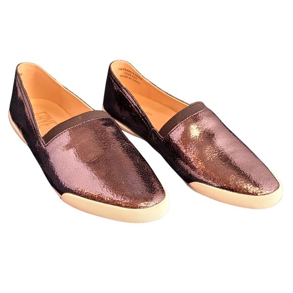 Frye Women’s Black Slip-On Loafer Flats Genuine Leather Size 7M NWOT - Picture 3 of 8